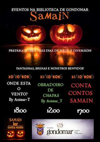 Fechas, información, programa, cartel, imágenes, mapa y ubicación de Samaín da Biblioteca  (2025)  en  Gondomar
