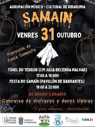Fechas, información, programa, cartel, imágenes, mapa y ubicación de Samaín de Barrantes (2025)  en  Ribadumia