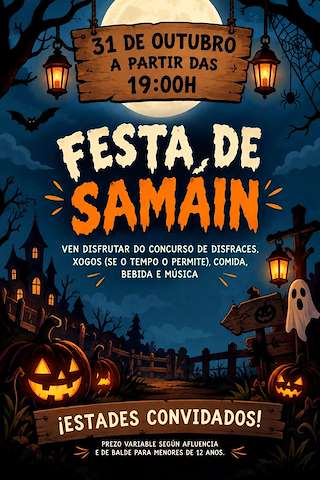 Fechas, información, programa, cartel, imágenes, mapa y ubicación de Samaín de Castelo (2026)  en  Outeiro de Rei