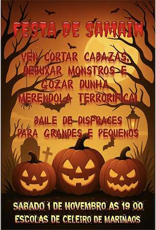 Fechas, información, programa, cartel, imágenes, mapa y ubicación de Samaín de Celeiro de Mariñao (2025)  en  Barreiros