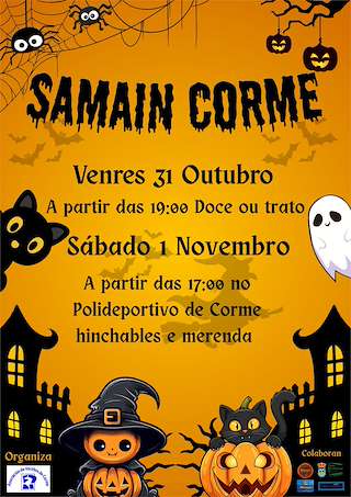 Fechas, información, programa, cartel, imágenes, mapa y ubicación de Samaín de Corme (2025)  en  Ponteceso