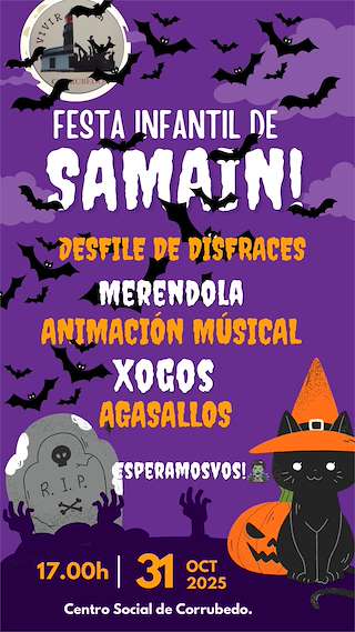 Fechas, información, programa, cartel, imágenes, mapa y ubicación de Samaín de Corrubedo (2025)  en  Ribeira