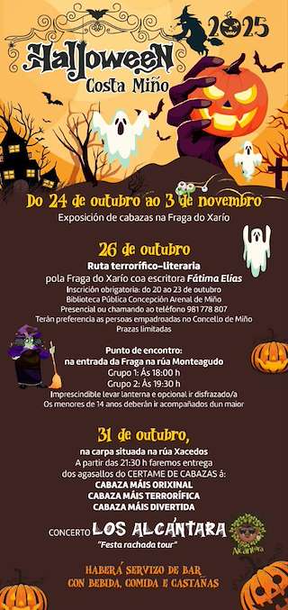 Fechas, información, programa, cartel, imágenes, mapa y ubicación de Samaín de Costa Miño (2025)