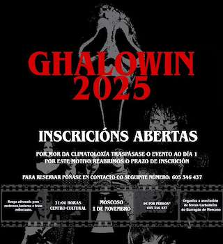 Fechas, información, programa, cartel, imágenes, mapa y ubicación de Samaín de Moscoso  (2025)  en  Pazos de Borbén