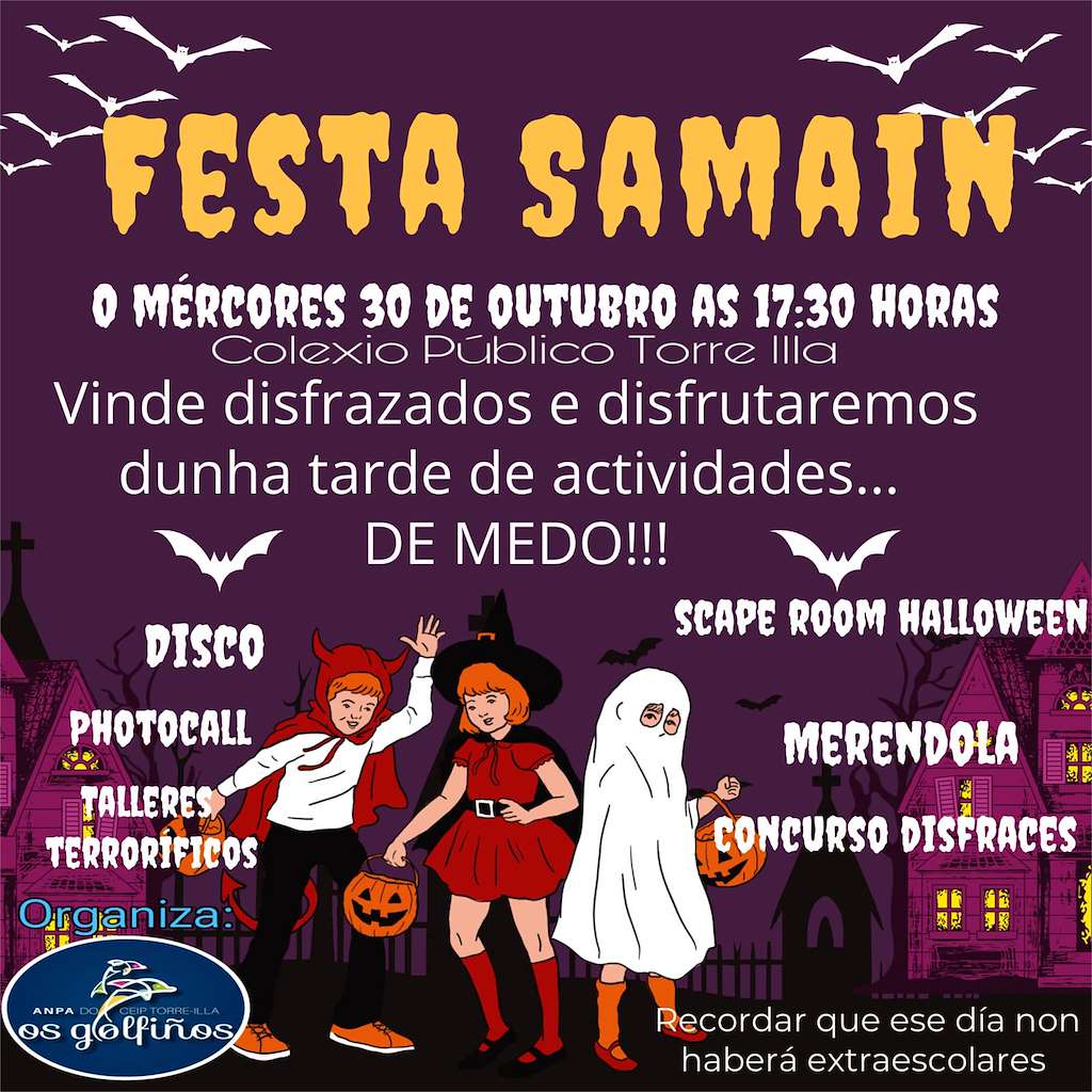 Samaín de Os Golfiños en Illa de Arousa