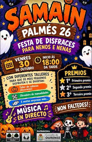 Fechas, información, programa, cartel, imágenes, mapa y ubicación de Samaín de Palmés (2026)  en  Ourense