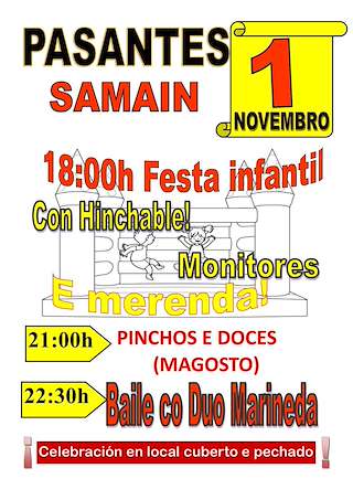 Fechas, información, programa, cartel, imágenes, mapa y ubicación de Samain de Pasantes  en  Triacastela