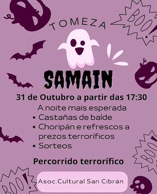 Fechas, información, programa, cartel, imágenes, mapa y ubicación de Samaín de Tomeza (2026)  en  Pontevedra