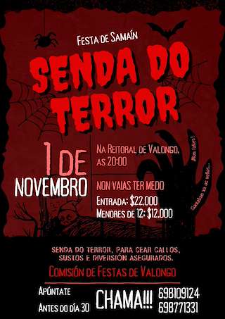 Fechas, información, programa, cartel, imágenes, mapa y ubicación de Samaín de Valongo e Augasantas (2025)  en  Cerdedo-Cotobade