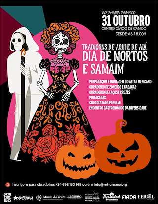 Fechas, información, programa, cartel, imágenes, mapa y ubicación de Samaín e Día de Mortos de Canido (2025)  en  Ferrol