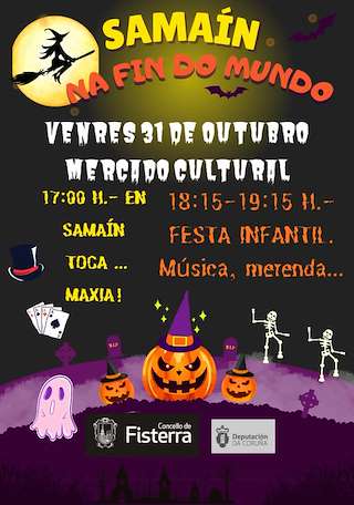 Fechas, información, programa, cartel, imágenes, mapa y ubicación de Samaín na Fin do Mundo (2025)  en  Fisterra