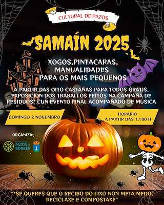 Fechas, información, programa, cartel, imágenes, mapa y ubicación de Samaín (2025)  en  Pazos de Borbén