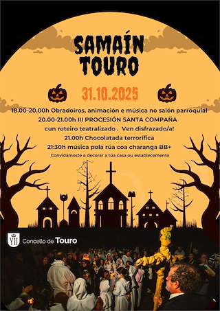Fechas, información, programa, cartel, imágenes, mapa y ubicación de Samaín (2025)  en  Touro