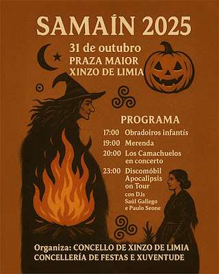 Fechas, información, programa, cartel, imágenes, mapa y ubicación de Samain  (2025)  en  Xinzo de Limia
