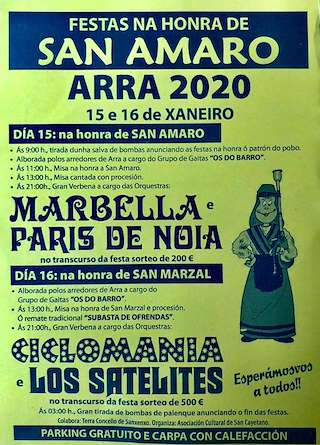 San Amaro e San Marzal de Arra en Sanxenxo