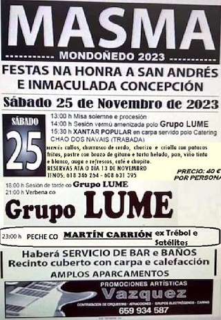 San Andrés e Inmaculada Concepción de Masma  (2025) en Mondoñedo