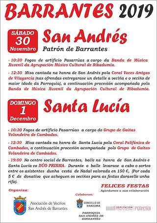 Nazareno, San Andrés, Santa Lucía e Inmaculada de Barrantes  en Ribadumia