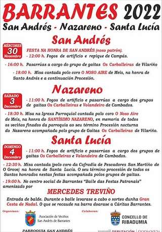 Nazareno, San Andrés, Santa Lucía e Inmaculada de Barrantes  en Ribadumia