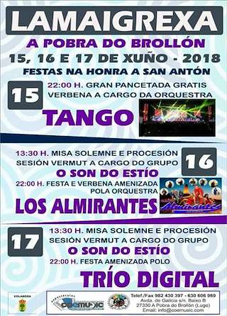 San Antonio de Lamaigrexa en A Pobra do Brollón