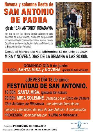 San Antonio de Padua (2027) en Ribadavia