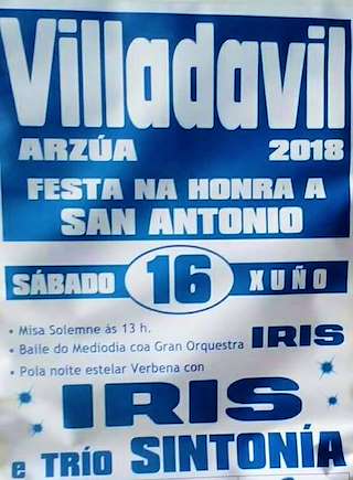 San Antonio de Villadavil  en Arzúa