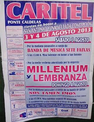 San Antonio e Inmaculada Concepción de Caritel en Ponte Caldelas