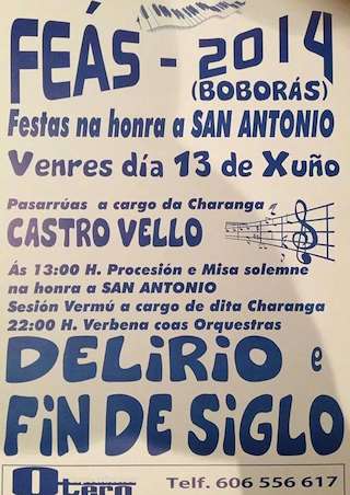 San Antonio de Feás (2026) en Boborás