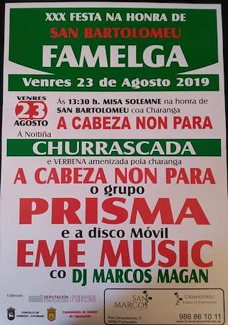 San Bartolomeu de Famelga en Cerdedo-Cotobade