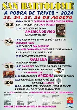San Bartolomeu (2026) en A Pobra de Trives