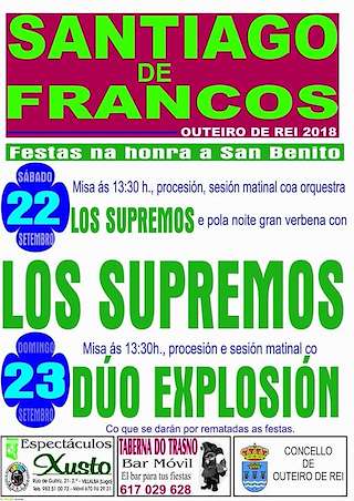 San Benito de Santiago de Francos  en Outeiro de Rei