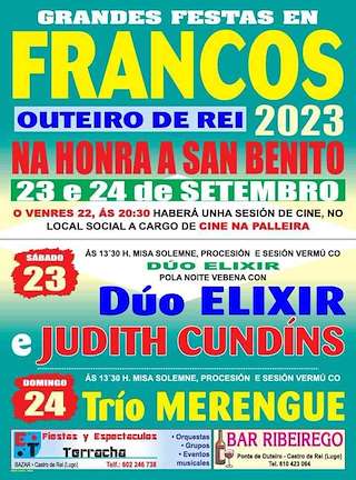 San Benito de Santiago de Francos  en Outeiro de Rei