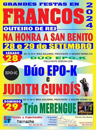 San Benito de Santiago de Francos  en Outeiro de Rei