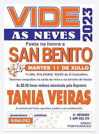 San Benito de Vide (2026) en As Neves