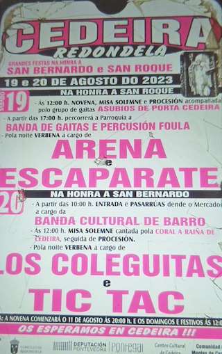 San Bernardo e San Roque de Cedeira en Redondela