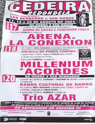 San Bernardo e San Roque de Cedeira en Redondela