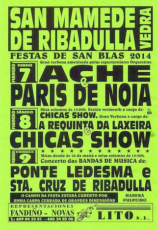 San Blas de San Mamede de Rivadulla en Vedra