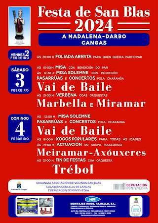 San Blas de A Madalena (2026) en Cangas