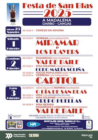 San Blas de A Madalena (2026) en Cangas