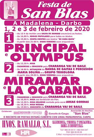 San Blas de A Madalena (2026) en Cangas