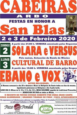 San Blas de Cabeiras en Arbo