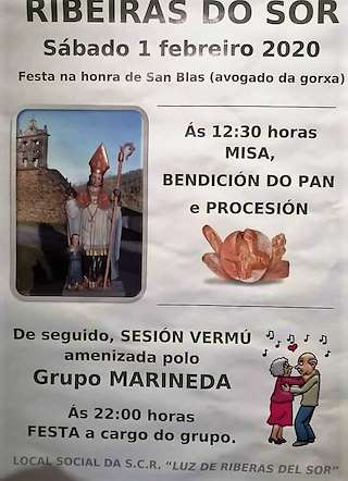 San Blas de Ribeiras do Sor  en Mañón