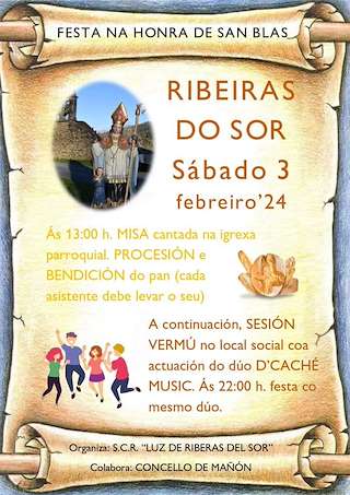 San Blas de Ribeiras do Sor  en Mañón