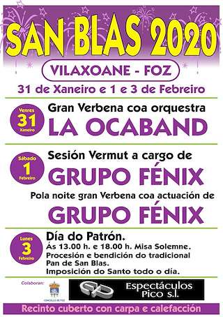 San Blas de Vilaxoane (2026) en Foz