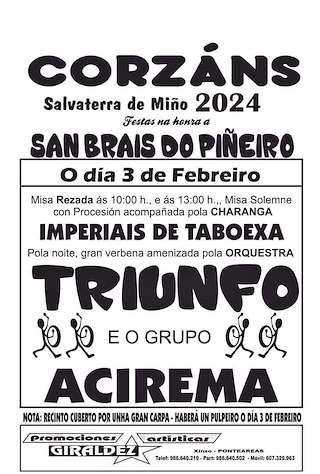 San Blas do Piñeiro de Corzáns en Salvaterra do Miño