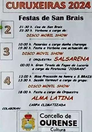 San Brais de Curuxeiras (2026) en Ourense