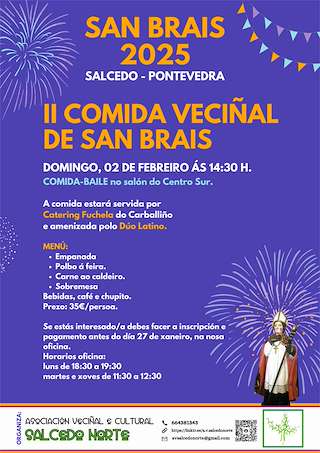 San Brais de Salcedo (2026) en Pontevedra