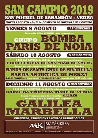 San Campio e San Antonio de San Miguel de Sarandón en Vedra