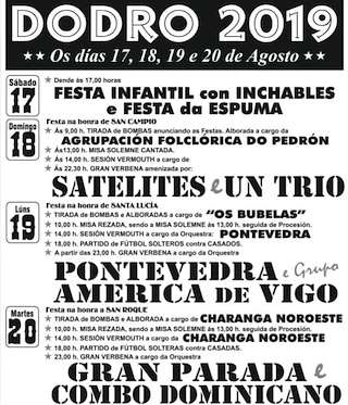 San Campio, Santa Lucía y San Roque en Dodro