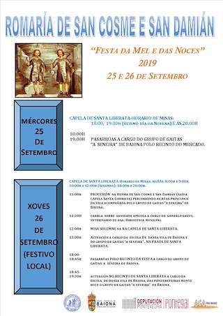 San Cosme e San Damián - Festa do Mel e das Noces en Baiona