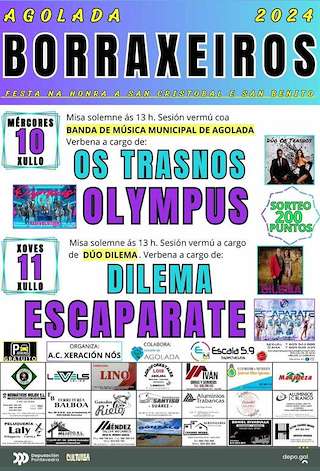 San Cristovo e San Benito de Borraxeiros en Agolada